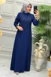 3019b Elbise İndigo