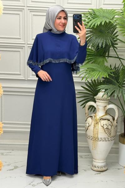 3020b Elbise İndigo