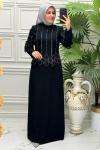 3022 Elbise  Siyah