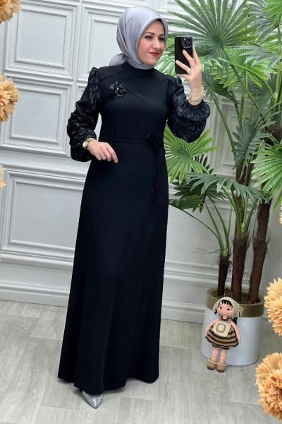 3025 Elbise Siyah