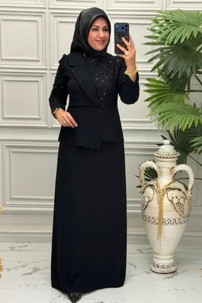 3028 Elbise Siyah