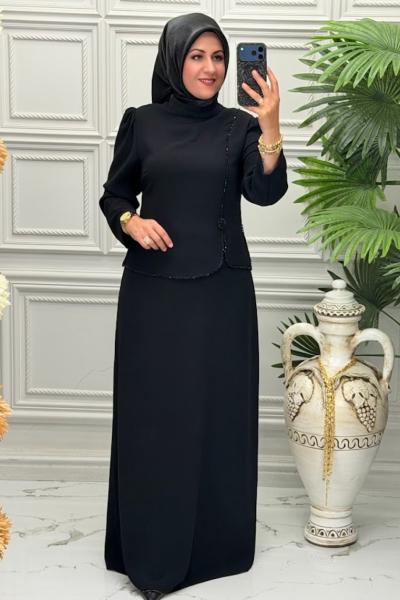 3029 Elbise Siyah