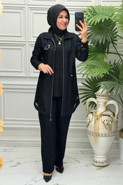 3034B Tunik Takım Siyah