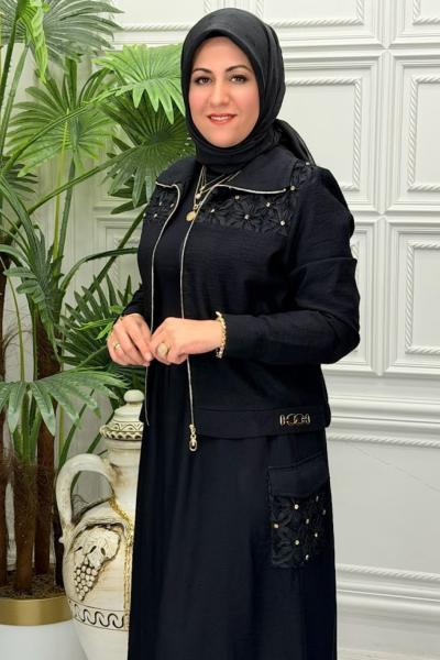 3036B Tunik Takım Siyah