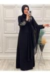 3065 Pelerinli Elbise Siyah Diğer