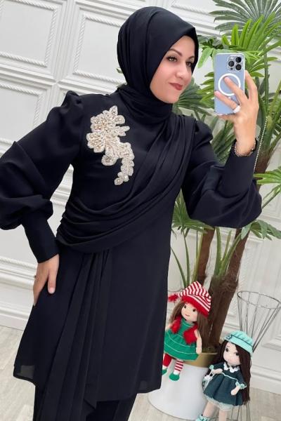 3100 Zehra Takım Siyah