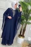 3106 Açelya Elbise Lacivert