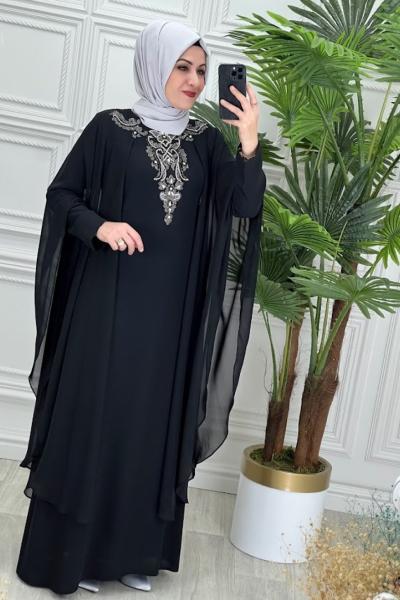 3106 Açelya Elbise Siyah