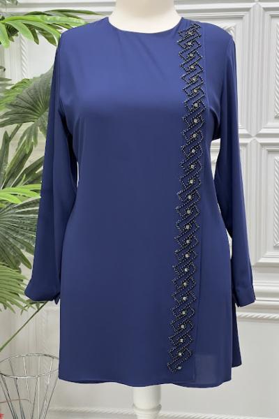 3108B Tunik İndigo