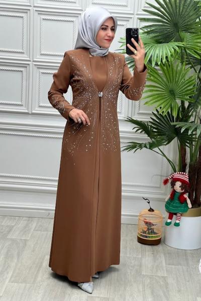3112 Bergüzar Elbise Tarçın