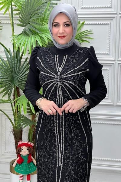 3113B Elbise Siyah