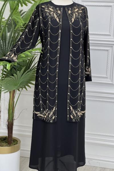 3115 Canay Elbise Siyah