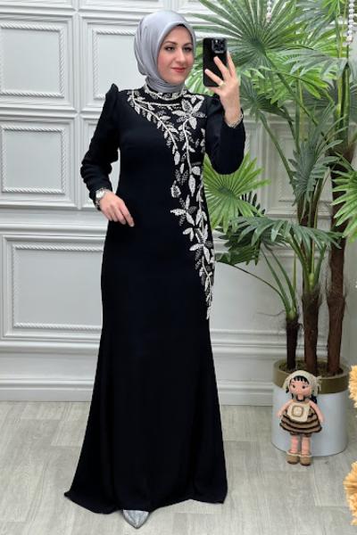 3135 Elbise Siyah
