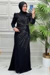 3146 Elbise  Siyah