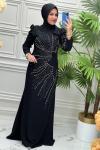 3146 Elbise  Siyah