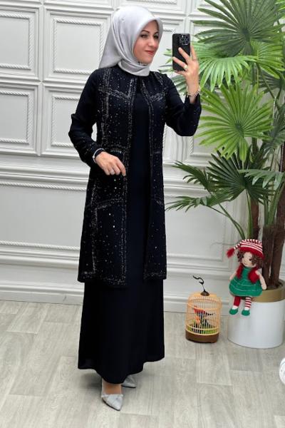 3153 Elbise Siyah