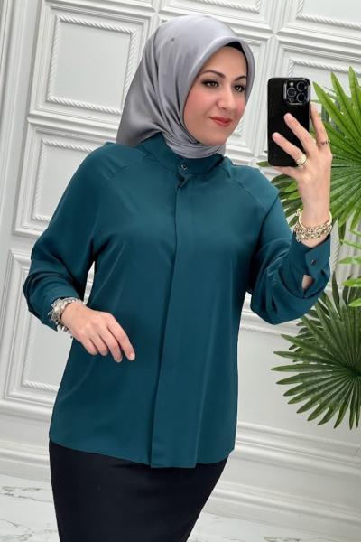 3164B Gömlek Zümrüt