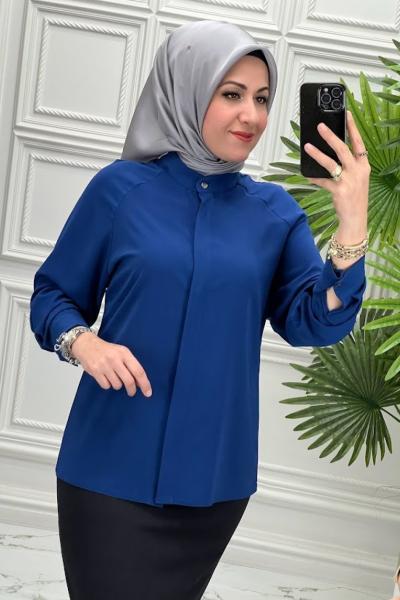 3164B Gömlek İndigo