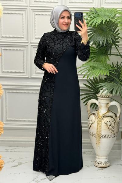 3186 Elbise Siyah
