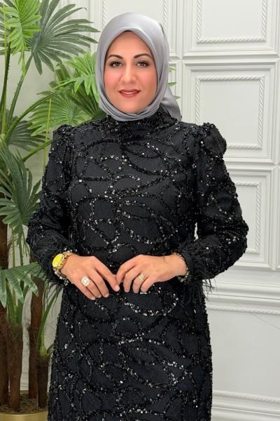 3192 Elbise Siyah
