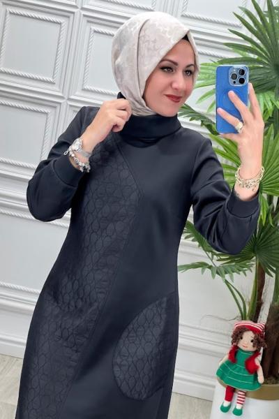 3242 Elbise Siyah