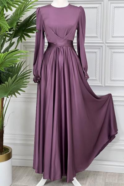 3368  Rosa Elbise Lila