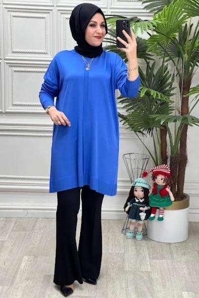 34052 Tunik Saks Mavisi