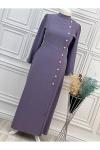 3480 Kalem Elbise Lila Diğer