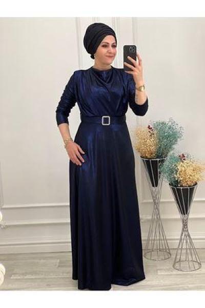 3494 Simli Elbise Lacivert Diğer