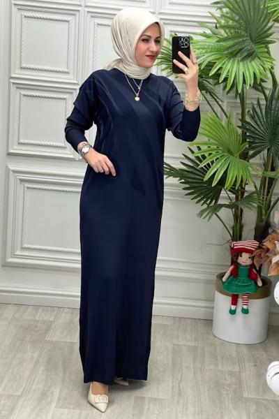 35021 Elbise Lacivert