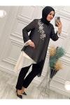 36439 Çiçek Detaylı Tunik Diğer