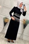 3715 İren Elbise Siyah
