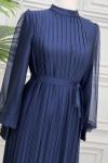 3747 Gülendam Elbise Lacivert