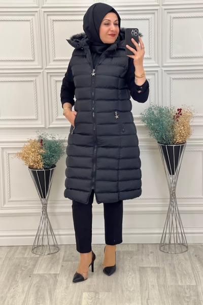 3807 Şişme Yelek Siyah