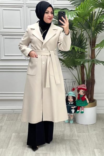 3822 Kaşe Kaban Taş Rengi