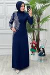 3844 Refah Elbise Lacivert