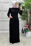 3920 Elbise Siyah