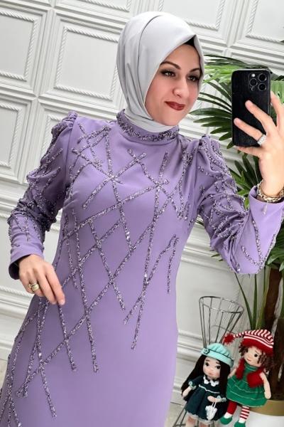 3920 Elbise Lila
