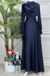 3940 Ela Elbise Lacivert