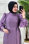 3965 Çağda Elbise Lila