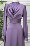 4039 Dilge Elbise  Lila