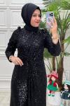 4083 Nigar Elbise Siyah