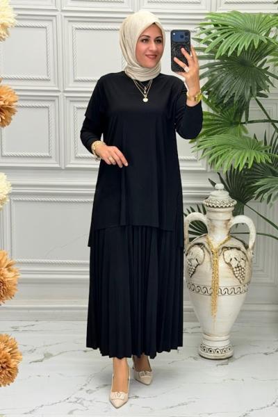 4125 Tunik Takım Siyah