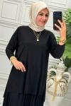 4125 Tunik Takım Siyah