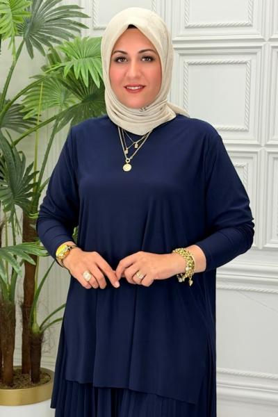 4125 Tunik Takım Lacivert