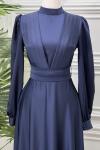 4133 Efna Elbise Lacivert