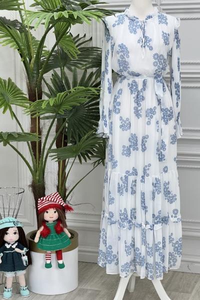 4138 Dila Elbise Ekru