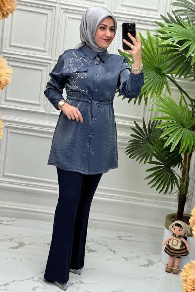 4187 Tunik  Lacivert
