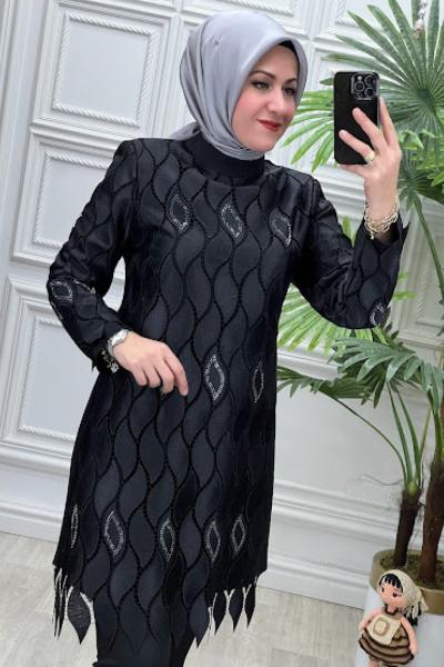 4191 Tunik Takım Siyah