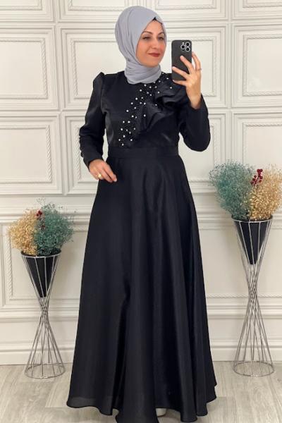 4221 Nazende Abiye Siyah Siyah